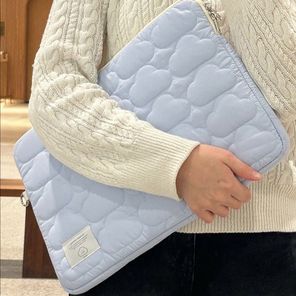 iPad/macbook Air Pro ふわもこ雲模様タブレットケース