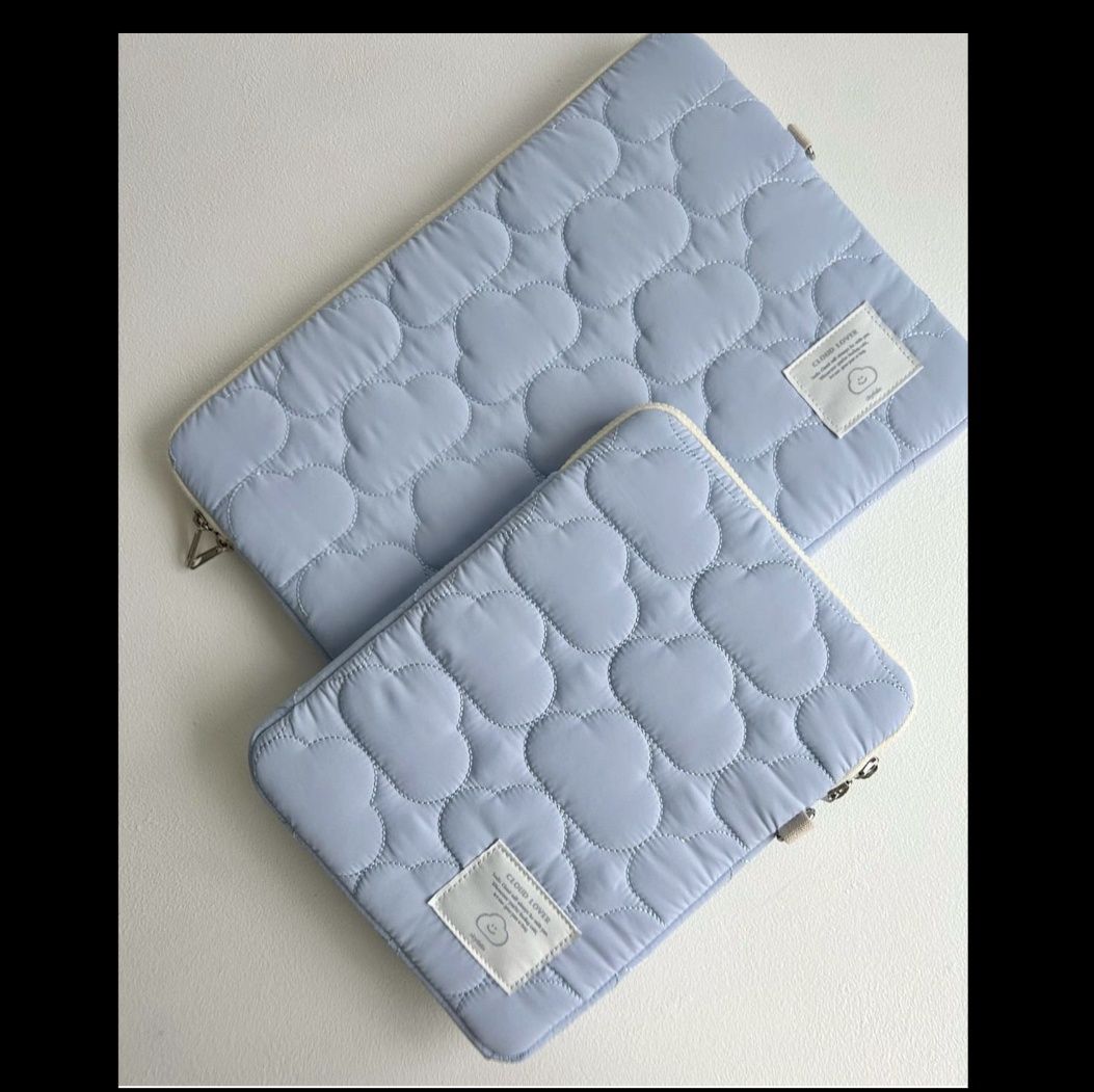 iPad/macbook Air Pro ふわもこ雲模様タブレットケース