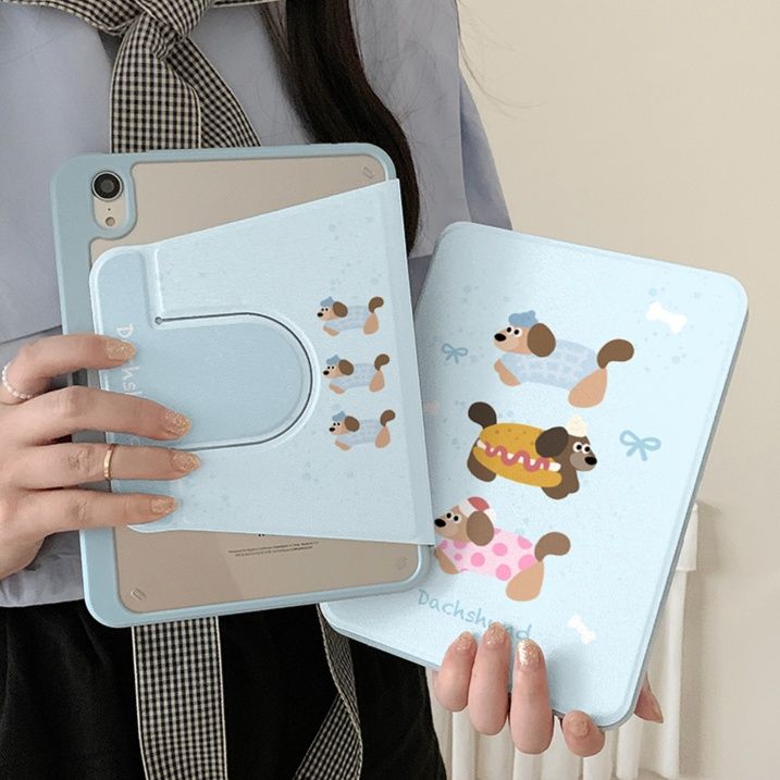 タブレットケース タブレットケース かわいい動物イラスト折りたたみ保護カバー