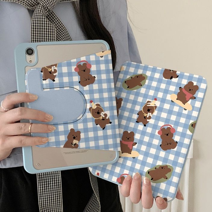 タブレットケース タブレットケース かわいい動物イラスト折りたたみ保護カバー