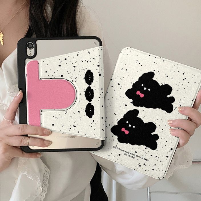 タブレットケース タブレットケース かわいい動物イラスト折りたたみ保護カバー