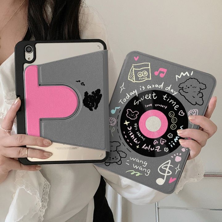 タブレットケース タブレットケース かわいい動物イラスト折りたたみ保護カバー