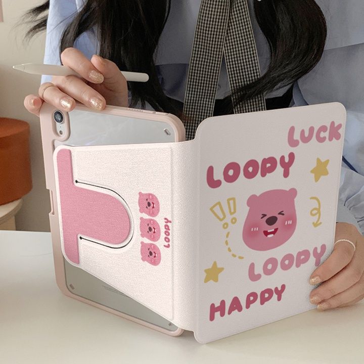タブレットケース タブレットケース かわいい動物イラスト折りたたみ保護カバー