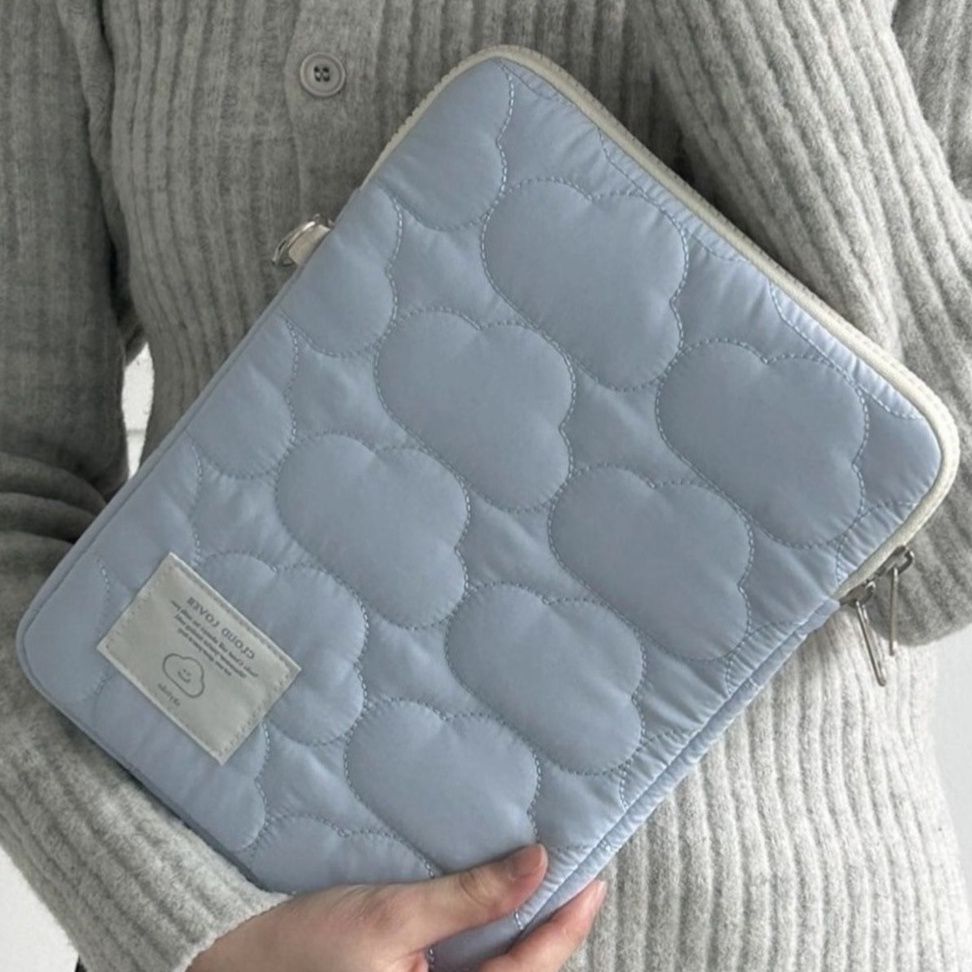 タブレットケース タブレットケース 雲模様キルティング保護スリーブ