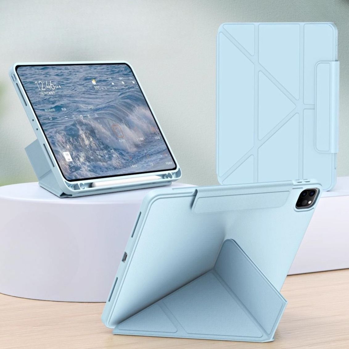 タブレットケース タブレットケース 多機能変形スマート保護カバー