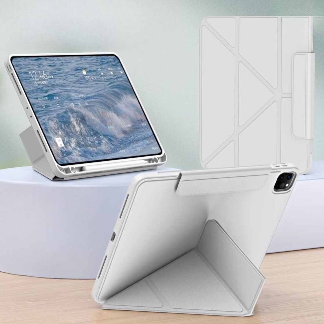 タブレットケース タブレットケース 多機能変形スマート保護カバー