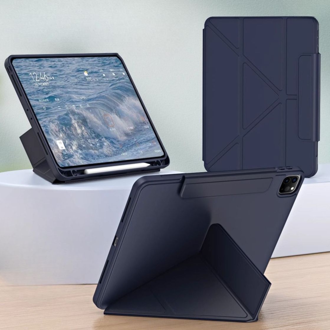 タブレットケース タブレットケース 多機能変形スマート保護カバー