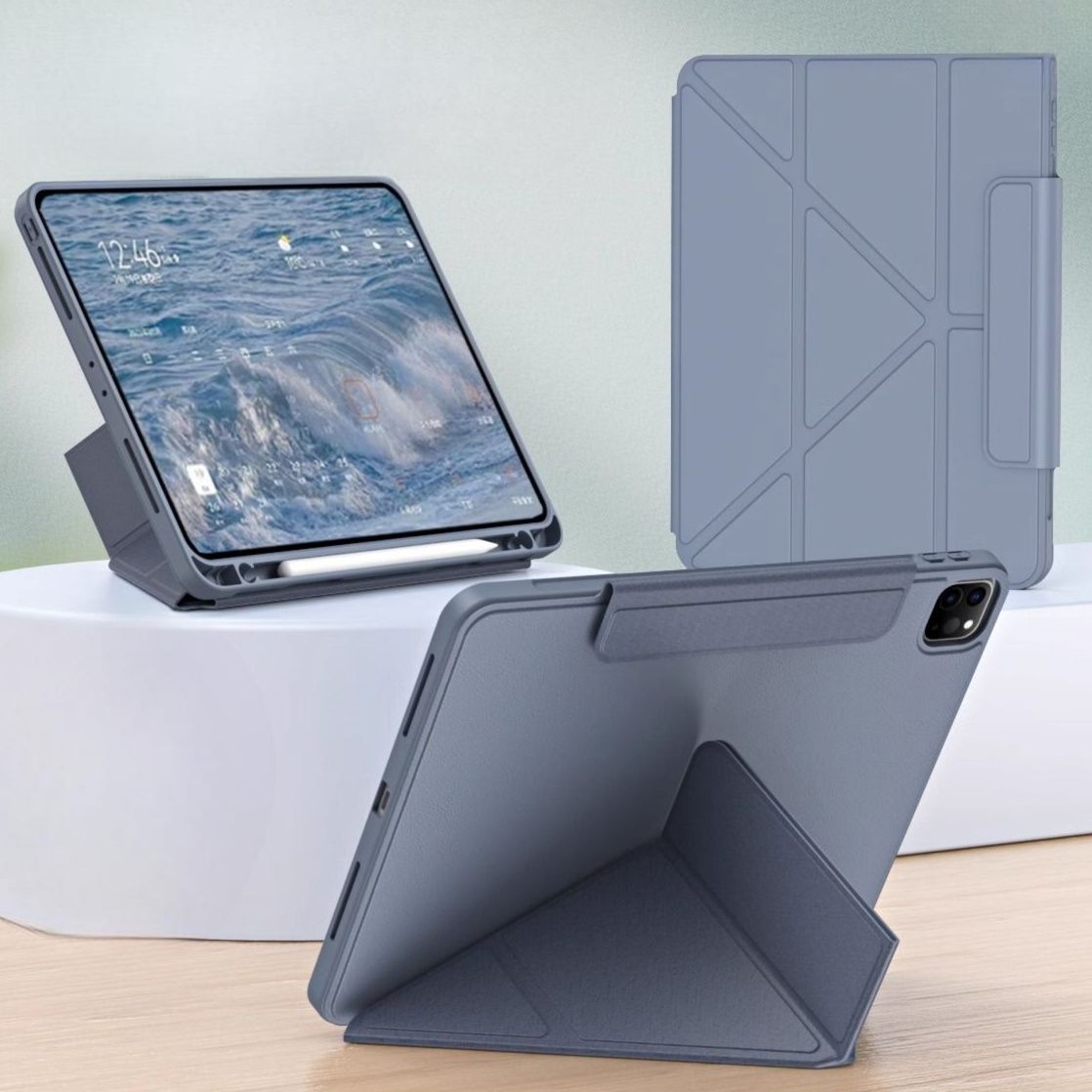 タブレットケース タブレットケース 多機能変形スマート保護カバー