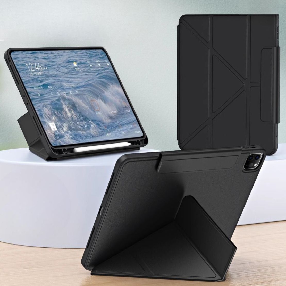 タブレットケース タブレットケース 多機能変形スマート保護カバー