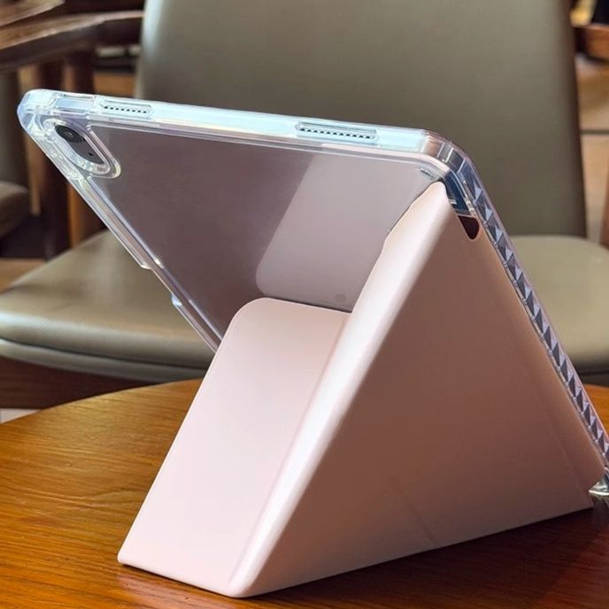 タブレットケース タブレットケース 透明折り紙スタンド保護カバー