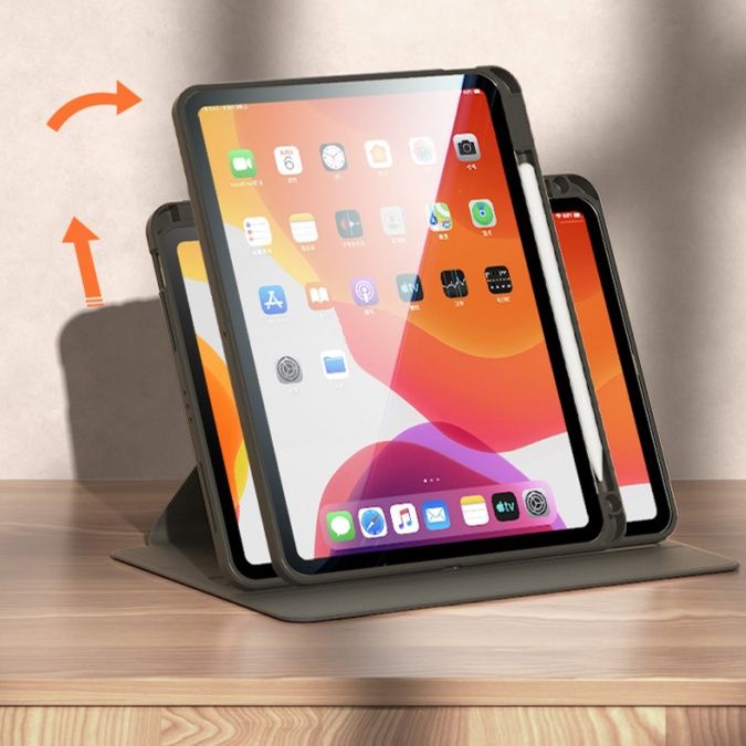タブレットケース タブレットケース 回転自在多機能タブレット保護ケース