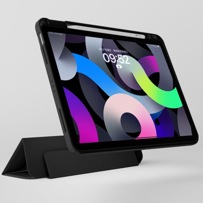 タブレットケース 磁気吸着式透明背面保護タブレットケース