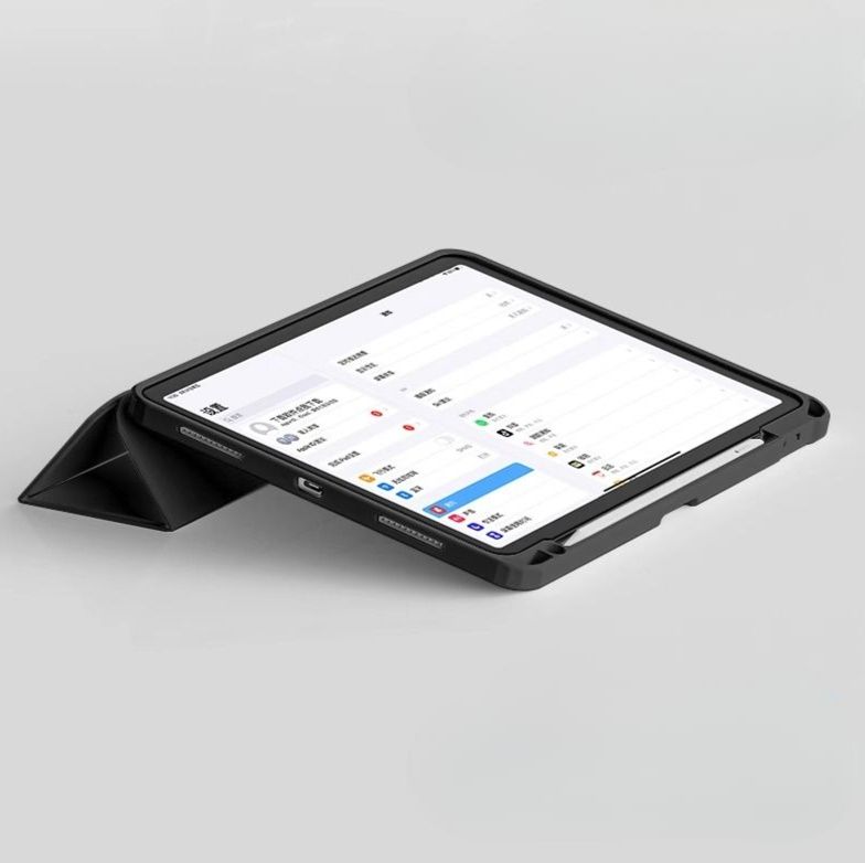 タブレットケース 磁気吸着式透明背面保護タブレットケース