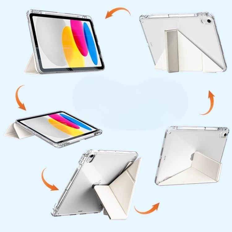 タブレットケース タブレットケース 透明ソフト筆槽付き保護カバー