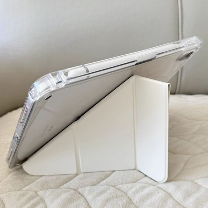 タブレットケース タブレットケース 透明ソフト筆槽付き保護カバー