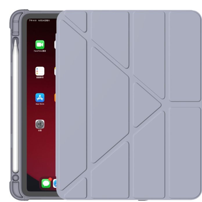 タブレットケース タブレットケース 柔軟シリコン全包み折り畳み式保護ケース