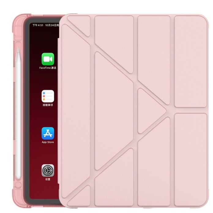 タブレットケース タブレットケース 柔軟シリコン全包み折り畳み式保護ケース