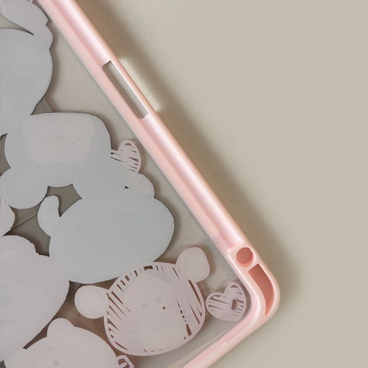 タブレットケース タブレットケース かわいい動物たち集合スタンド式保護カバー