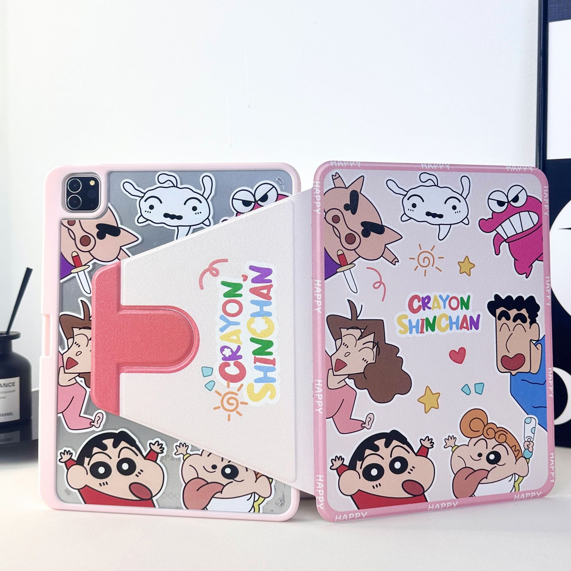 タブレットケース タブレットケース かわいい動物たち集合スタンド式保護カバー