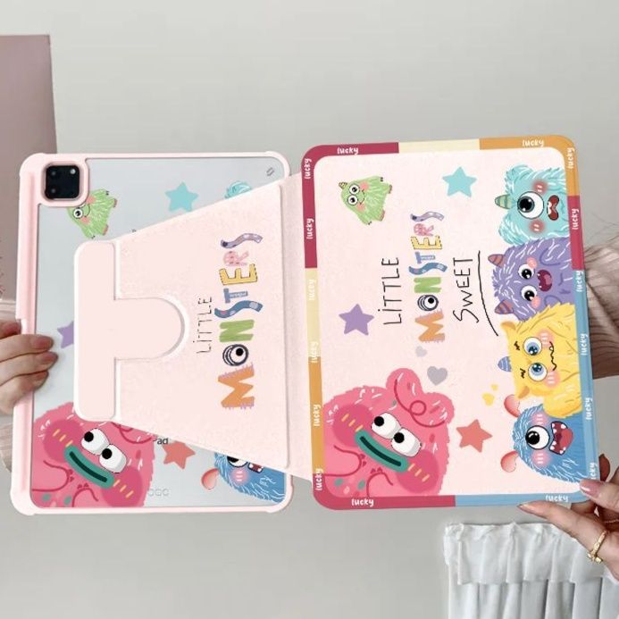 タブレットケース タブレットケース かわいい動物たち集合スタンド式保護カバー