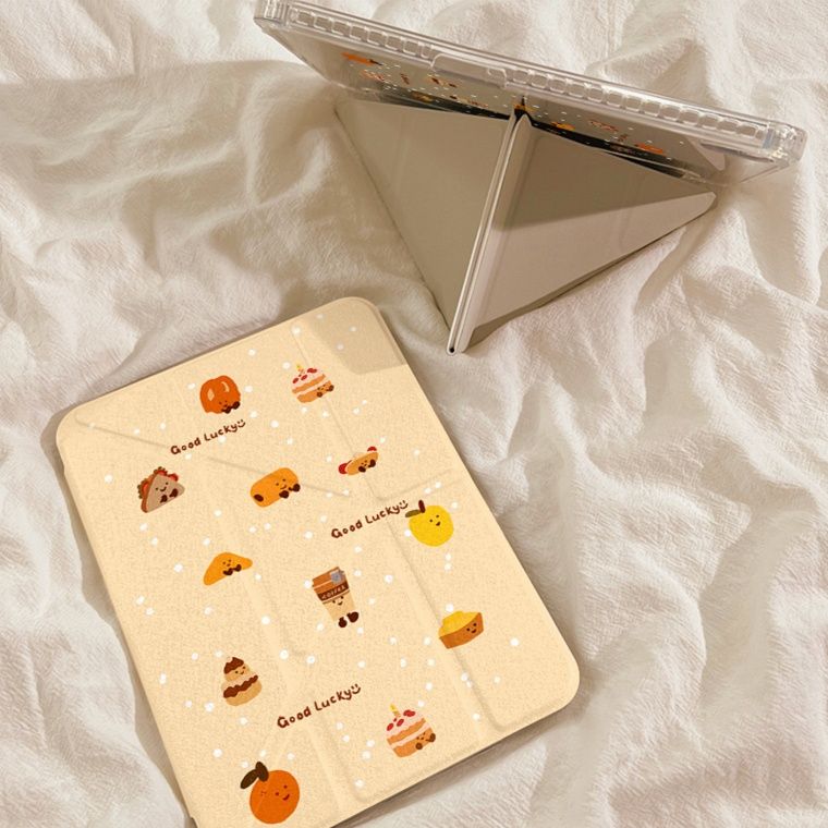 タブレットケース タブレットケース 猫柄ハートデザイン保護カバー