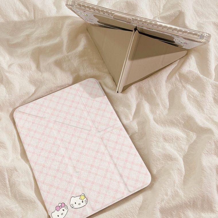 タブレットケース タブレットケース 猫柄ハートデザイン保護カバー