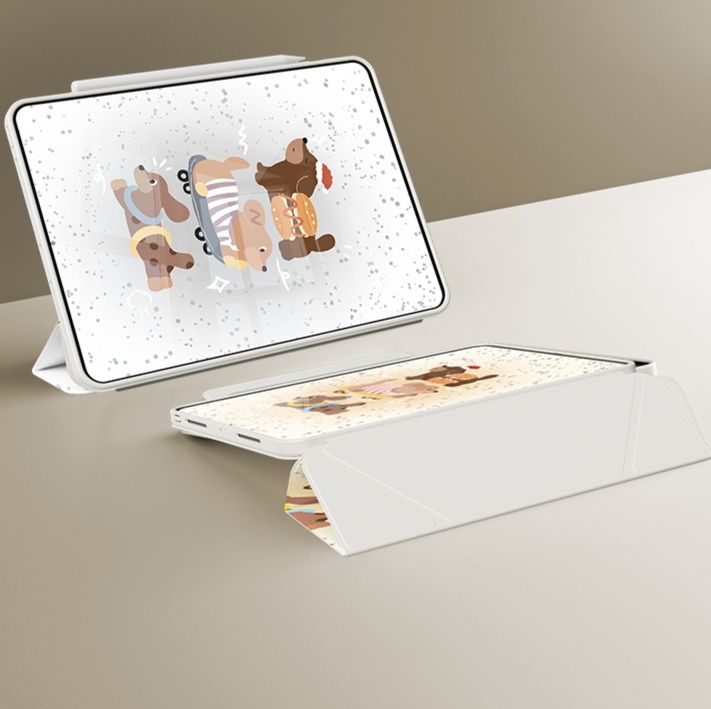 タブレットケース タブレットケース ゆるかわ動物イラスト保護カバー