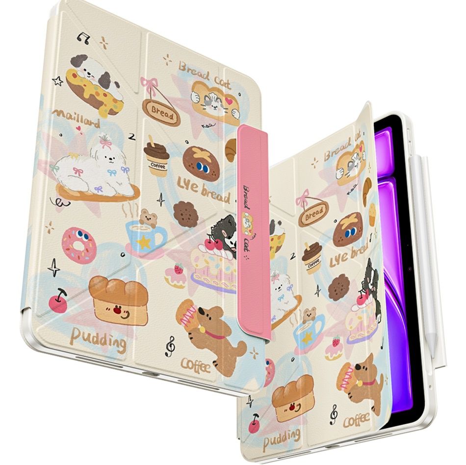 タブレットケース タブレットケース かわいい動物たちのパン屋さん保護ケース