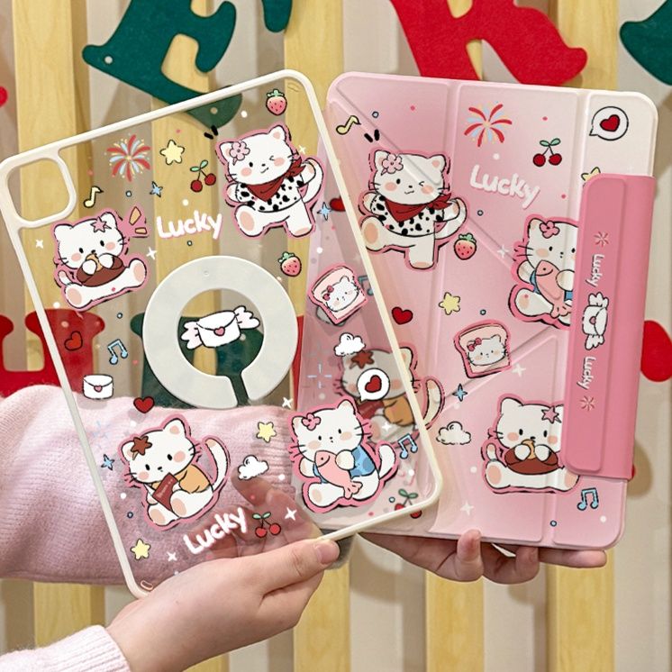 タブレットケース タブレットケース かわいい動物たちのパン屋さん保護ケース