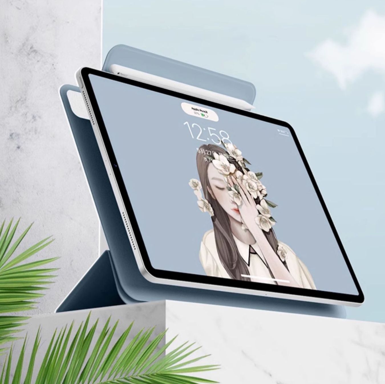 タブレットケース タブレットケース 二段階スタンド機能付き磁気ケース
