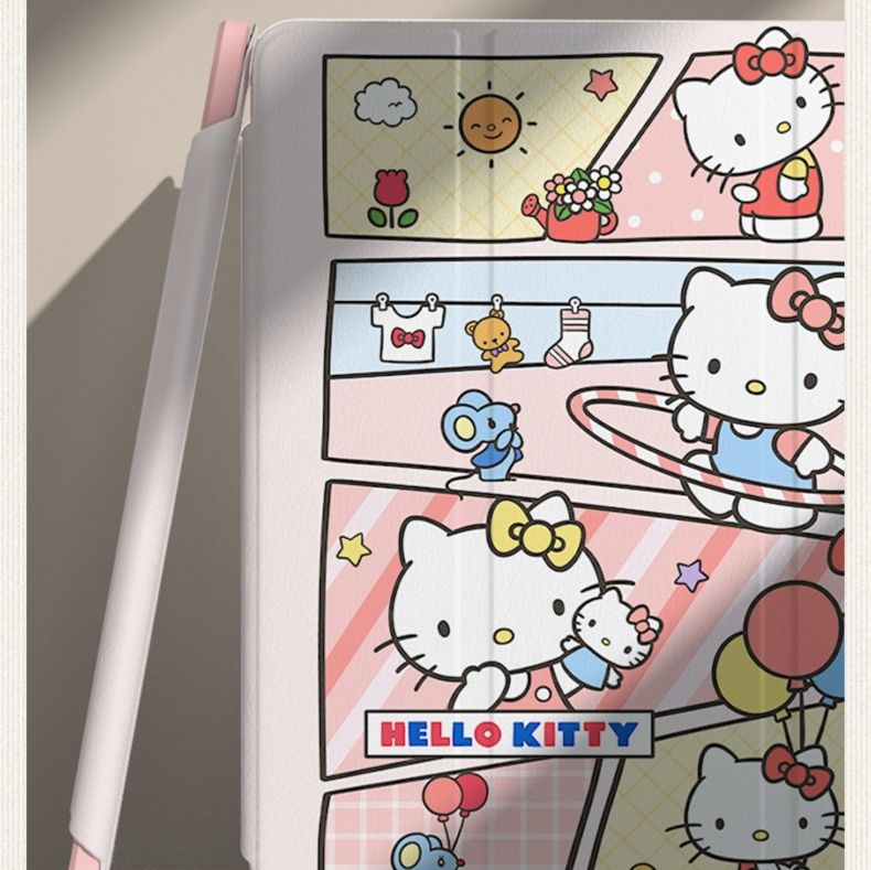 タブレットケース タブレットケース 多機能回転式漫画柄保護ケース