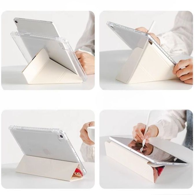 タブレットケース タブレットケース 森の妖精たち 透明保護ケース