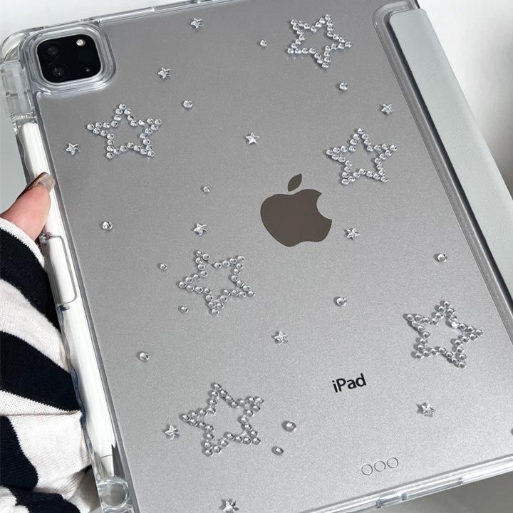 タブレットケース 星空きらめき透明保護カバー