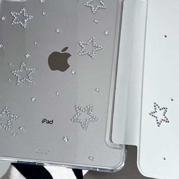 タブレットケース 星空きらめき透明保護カバー