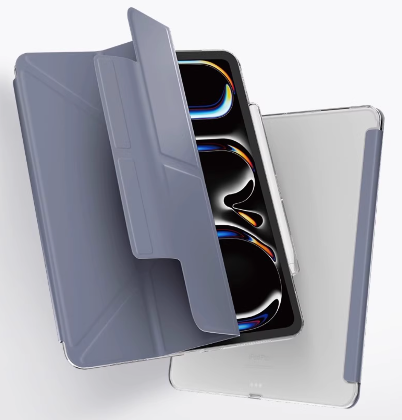 iPad Air/iPad PRo/miniタブレットケース 多機能折りたたみ式保護タブレットスタンド＜高級＞