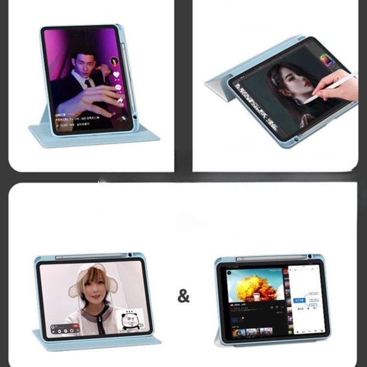 タブレットケース 磁気吸着回転式保護カバー