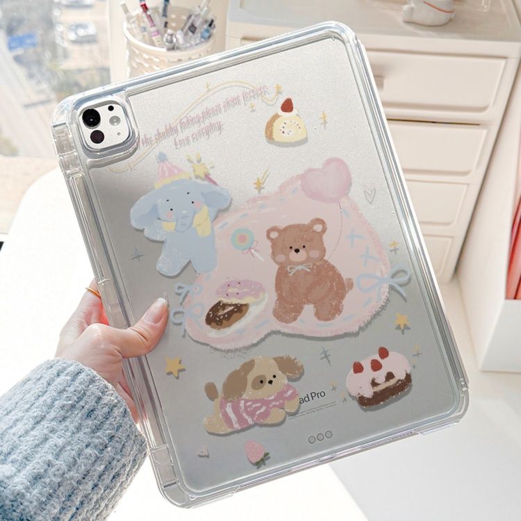 タブレットケース かわいい動物たちの夢見るアイパッドケース