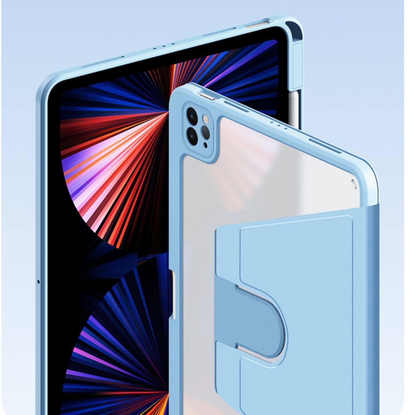 iPad/iPad Air/iPad PRo/miniタブレットケース 360度回転スタンドケース