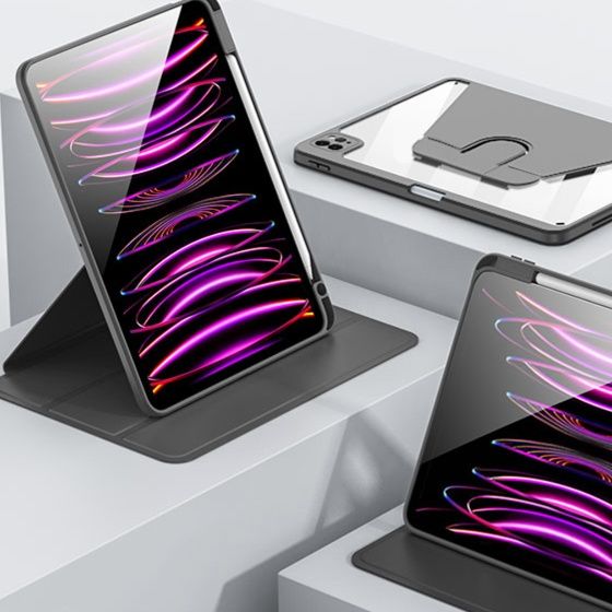 iPad/iPad Air/iPad PRo/miniタブレットケース 360度回転スタンドケース