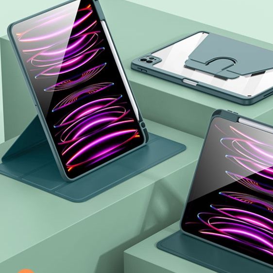 iPad/iPad Air/iPad PRo/miniタブレットケース 360度回転スタンドケース