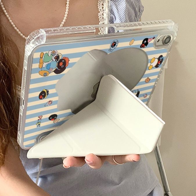 タブレットケース ペンギン柄スタンド機能付き保護カバー