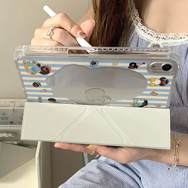 タブレットケース ペンギン柄スタンド機能付き保護カバー