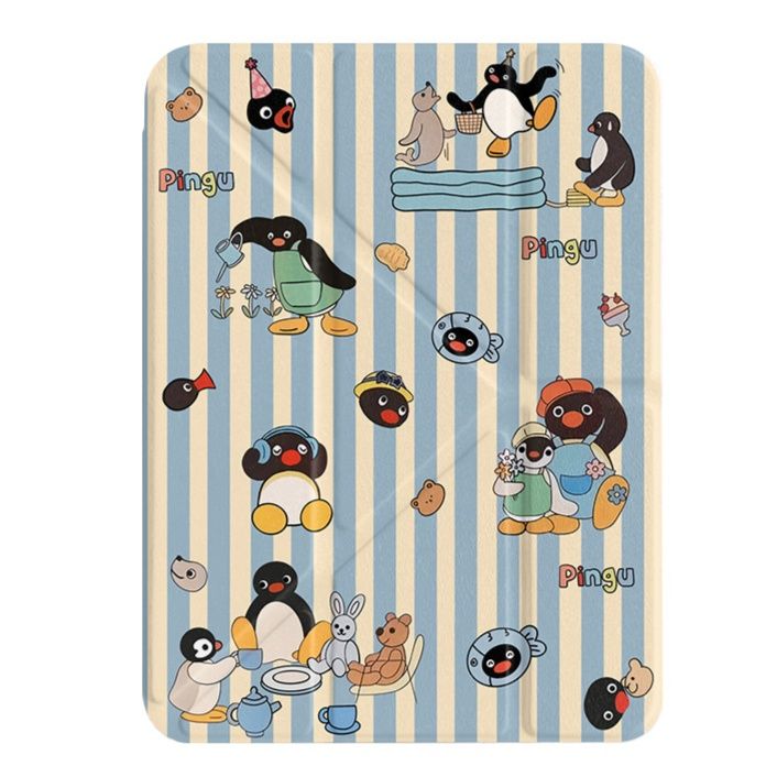 タブレットケース ペンギン柄スタンド機能付き保護カバー