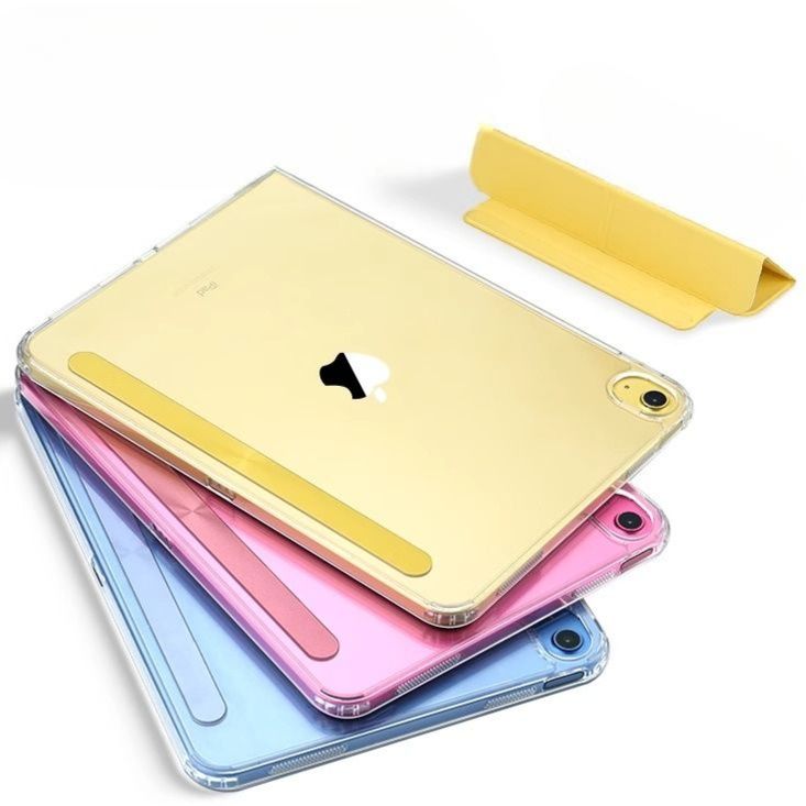 タブレットケース 幾何学模様スタンド機能付透明タブレットケース