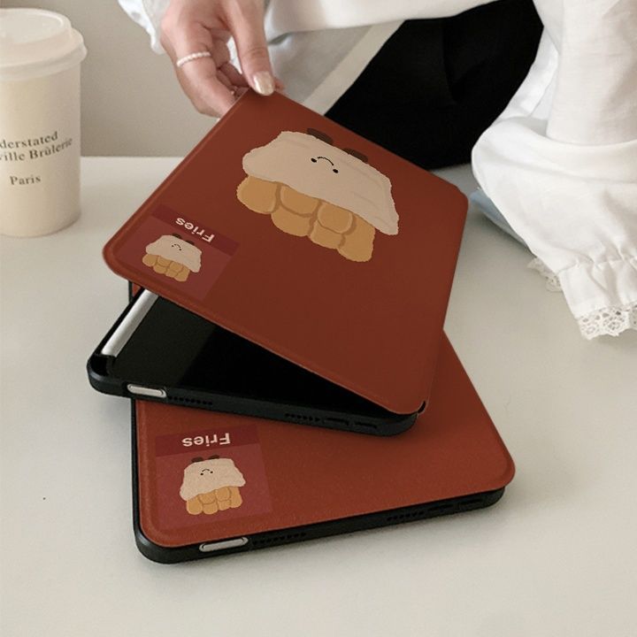 タブレットケース ポテト柄 可愛い保護カバー