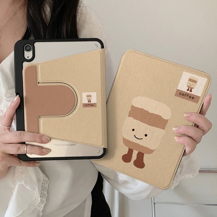 タブレットケース ポテト柄 可愛い保護カバー