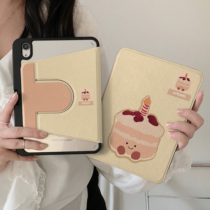 タブレットケース ポテト柄 可愛い保護カバー