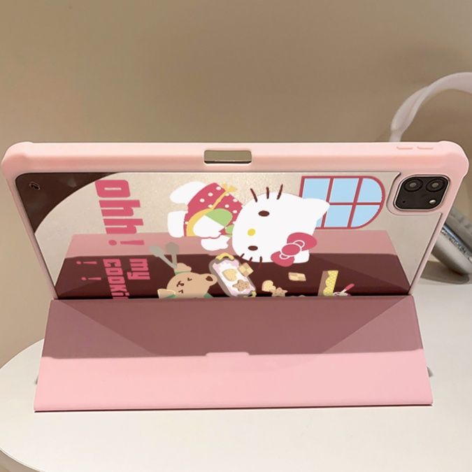 タブレットケース かわいい猫と熊のお菓子作りケース