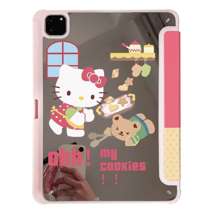 タブレットケース かわいい猫と熊のお菓子作りケース