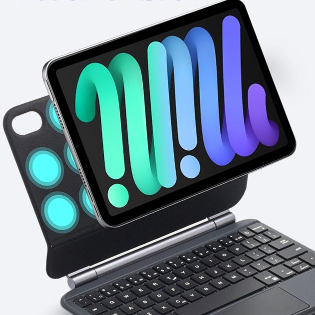 タブレットケース 磁力吸着キーボード付きタブレット保護ケース